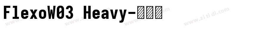 FlexoW03 Heavy字体转换